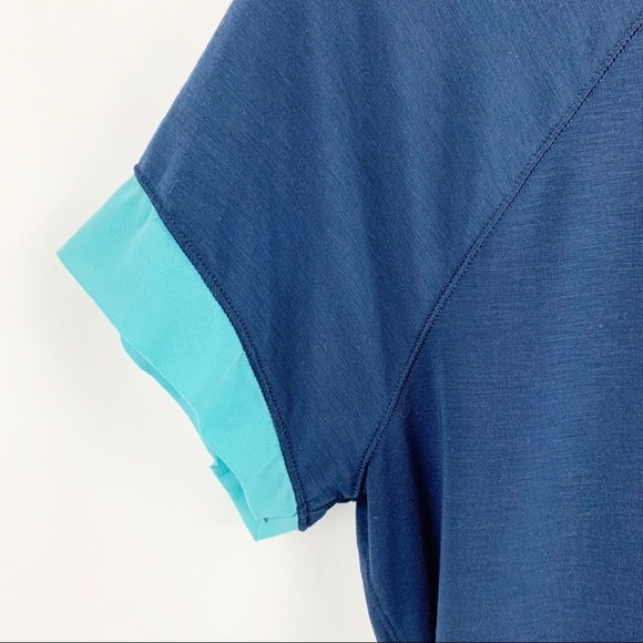 Under Armour Blue Shirt with Open Lower Ba… - Picture 3 of 7